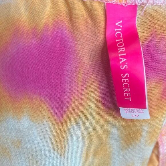 Victoria’s Secret Tie Dye Halter Ruffle Frill Shorts Romper Beach CoverUp - Picture 5 of 8